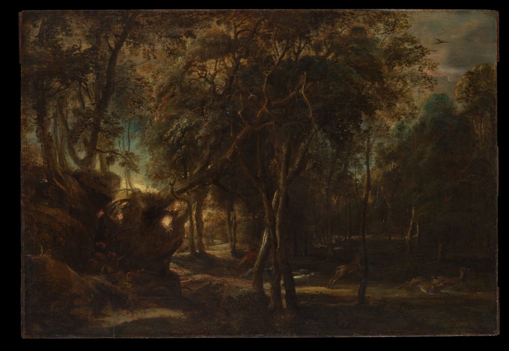 A Forest at Dawn with a Deer Hunt – Metropolitan Museum of Art, New York