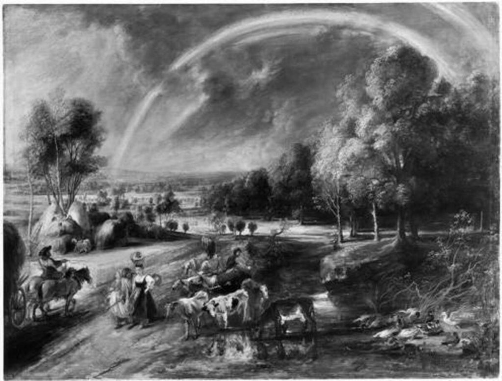 (Copy after) Landscape with Rainbow – Alte Pinakothek, Munich