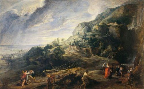 Landscape with Odysseus and Nausicaa – Palazzo Pitti, Florence